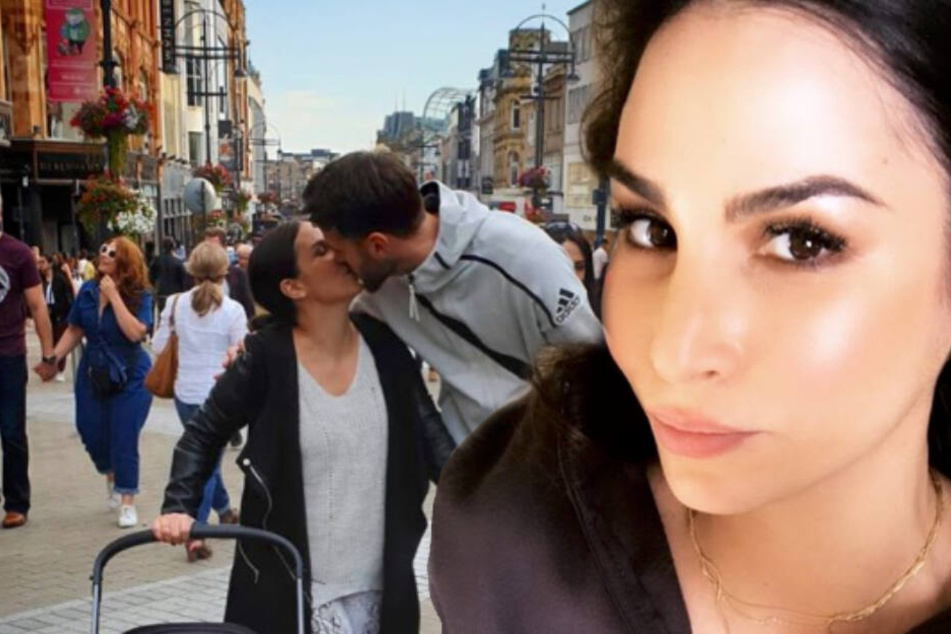Verliebt in England: Sila Sahin folgt ihrem Kicker-Gatten Samuel überall hin. (Bildmontage)