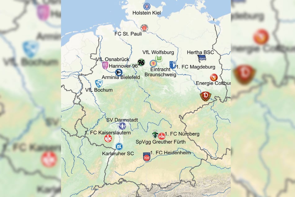 Ein Überblick aller Dynamo-Auswärtsorte der Saison 2026/27.