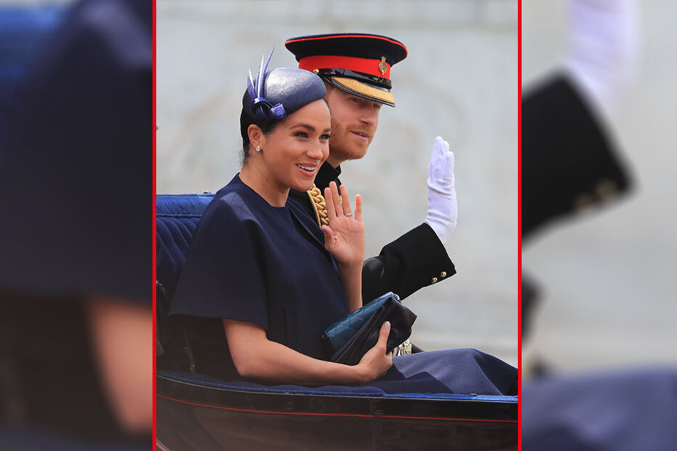 Die frischgebackenen Eltern Herzogin Meghan (37) und Prinz Harry (34) nahmen am gestrigen Samstag gemeinsam an der Militärparade "Trooping the Colour" teil.