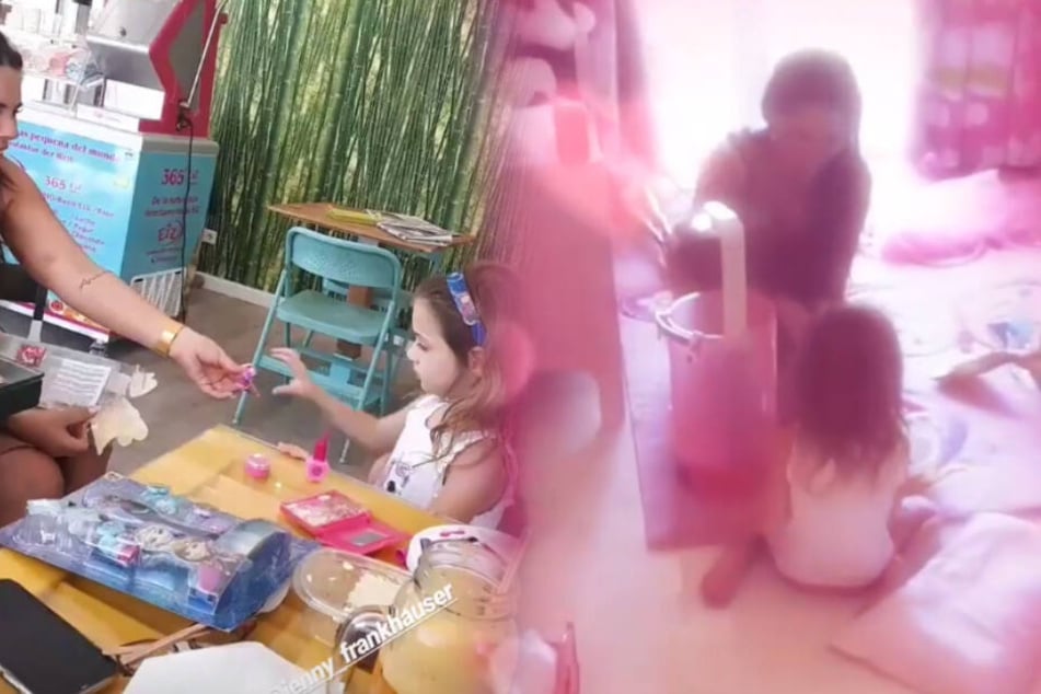 Erst spielen Jenny und Sophia im Café von Iris Klein, dann im Kinderzimmer der Vierjährigen. (Fotomontage)