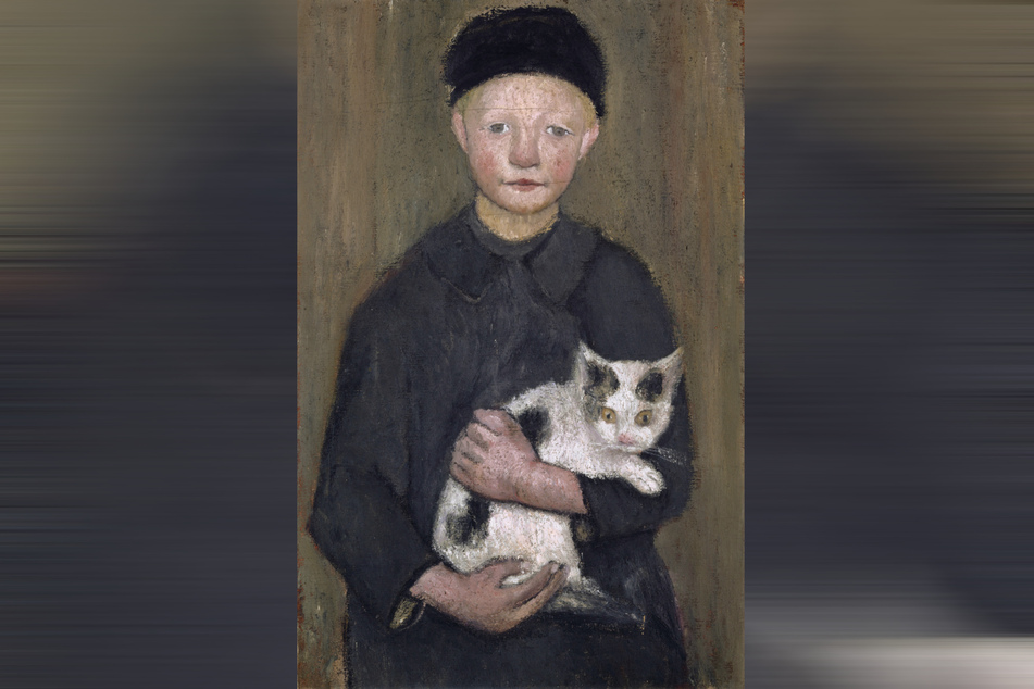Das Bild "Knabe mit Katze" entstand 1903.