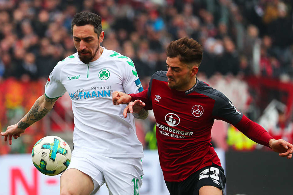 Duell der Erzrivalen: Der 1. FC Nürnberg und die SpVgg Greuther Fürth treffen in der kommenden Saison wieder aufeinander. (Archivbild)