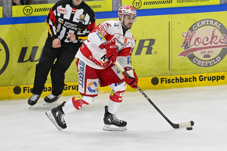 Gregory Kreutzer (25) ist der erste Neuzugang der Dresdner Eislöwen. Er kommt von den Eispiraten aus Crimmitschau.