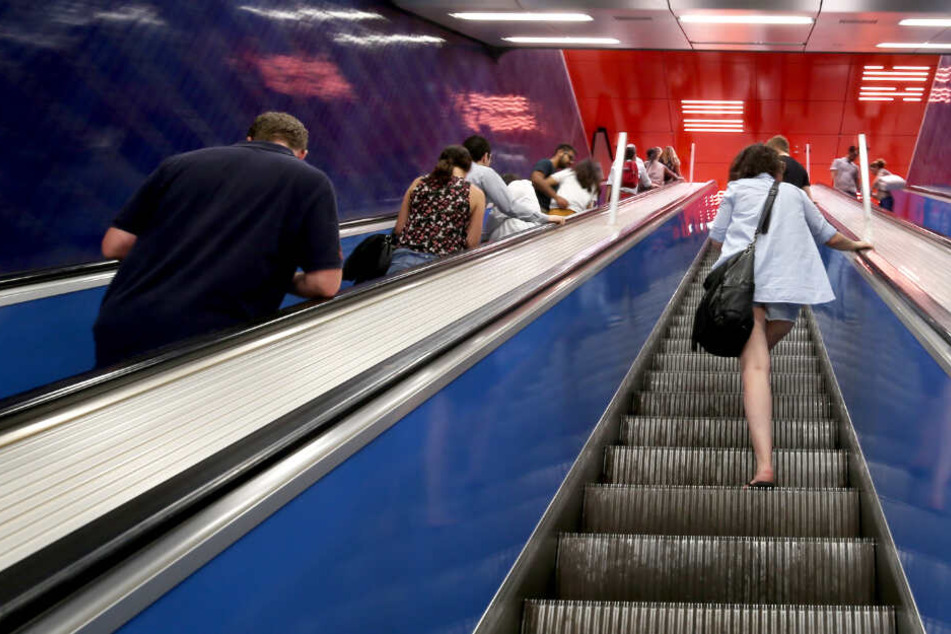 Sechs von 28 Rolltreppen an der U-Bahn-Station am Marienplatz sind bereits seit März mit der Technik ausgestattet.