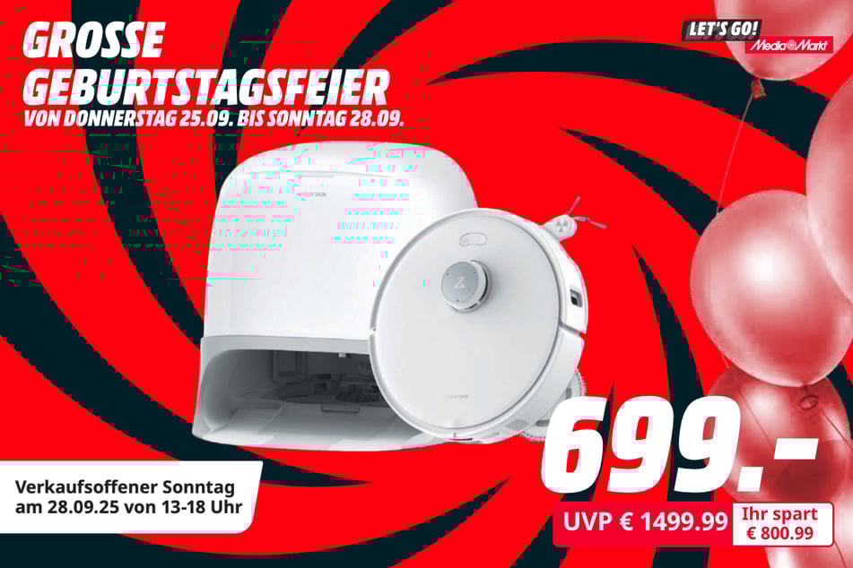 Roborock-Saugwischroboter Qrevo Curv für 699 statt 1.499,99 Euro.