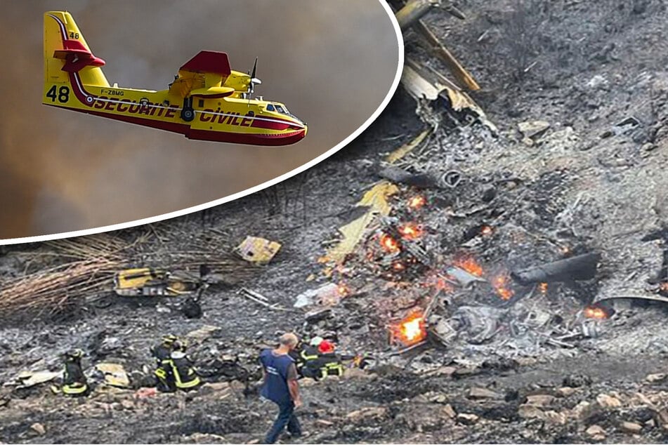 Löschflugzeug zerschellt am Vulkan Ätna: Beide Piloten sterben