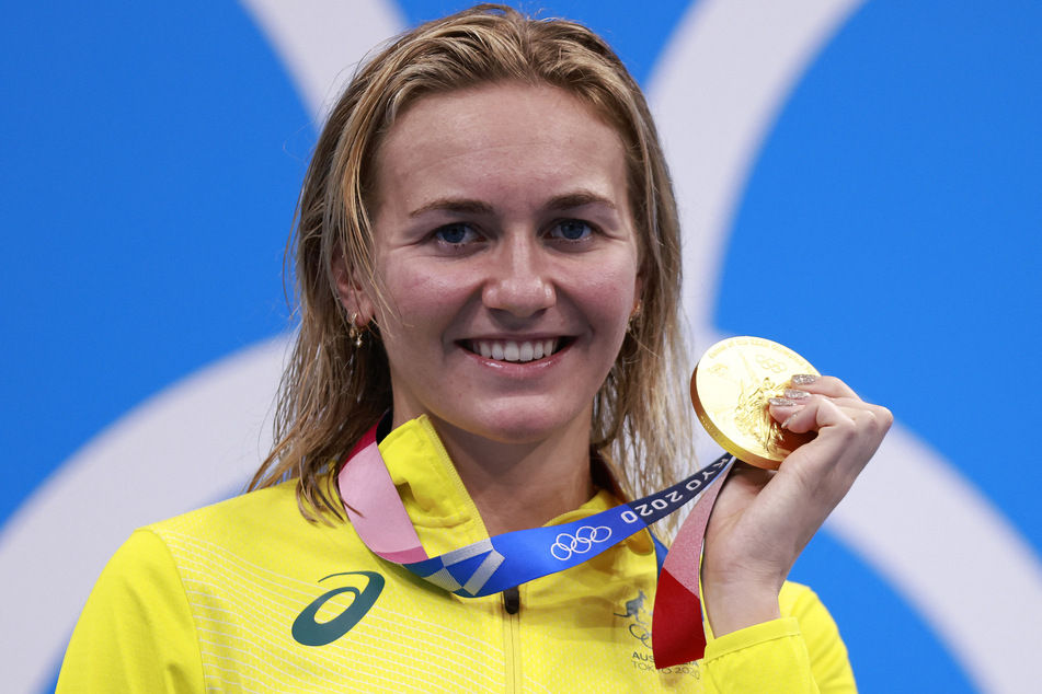 Ariarne Titmus (23) gewann bei den Olympischen Spielen 2021 in Tokio zwei Goldmedaillen.