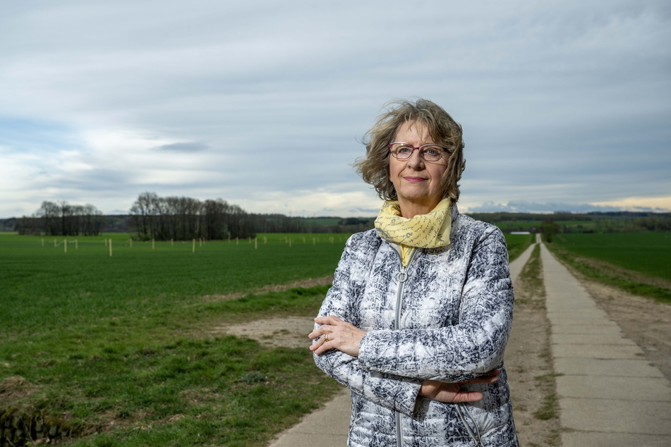 Ortsvorsteherin Sabine Berek (71, Freie Wähler) aus Kleinwaltersdorf unterstützt die Windkraft-Gegner.