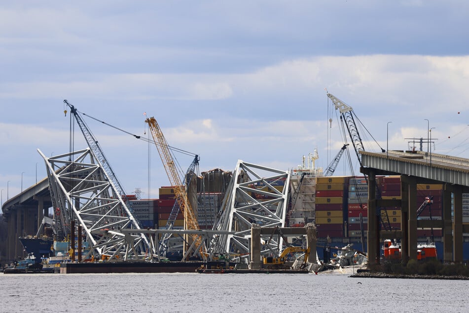 Brückeneinsturz in den USA: In Baltimore wurde die Francis Scott Key Bridge zerstört.