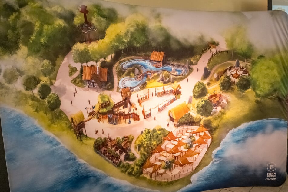 So soll der neue Bereich aussehen: Geplant sind unter anderem eine Mini-Wasserbahn für Kinder sowie ein Rundfahrgeschäft, Mini-Trail, eine interaktive Attraktion sowie ein Abenteuer-Spielplatz, allesamt thematisiert nach Asterix.