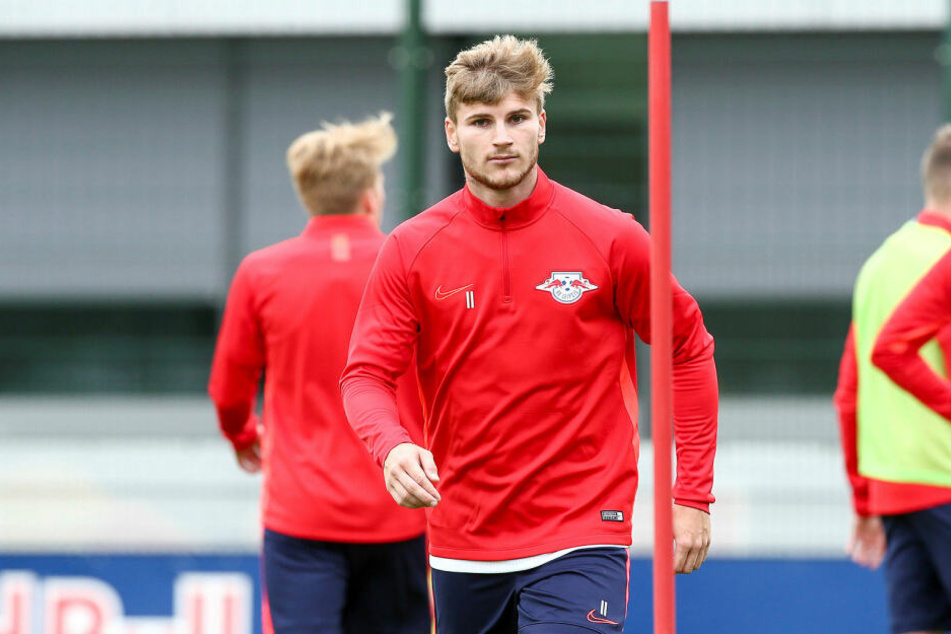 Stand am Montag nach dem Sommerurlaub wieder bei RB Leipzig auf dem Trainingsplatz: Nationalstürmer Timo Werner.