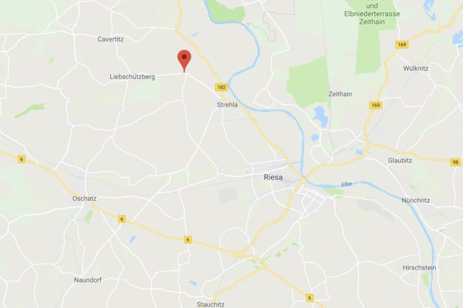 Der Unfallort Sahlassan liegt nordöstlich von Oschatz.