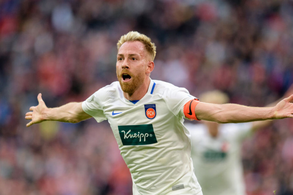 Marc Schnatterer jubelt bei seinem Treffer zum 2:1 gegen die Bayern.