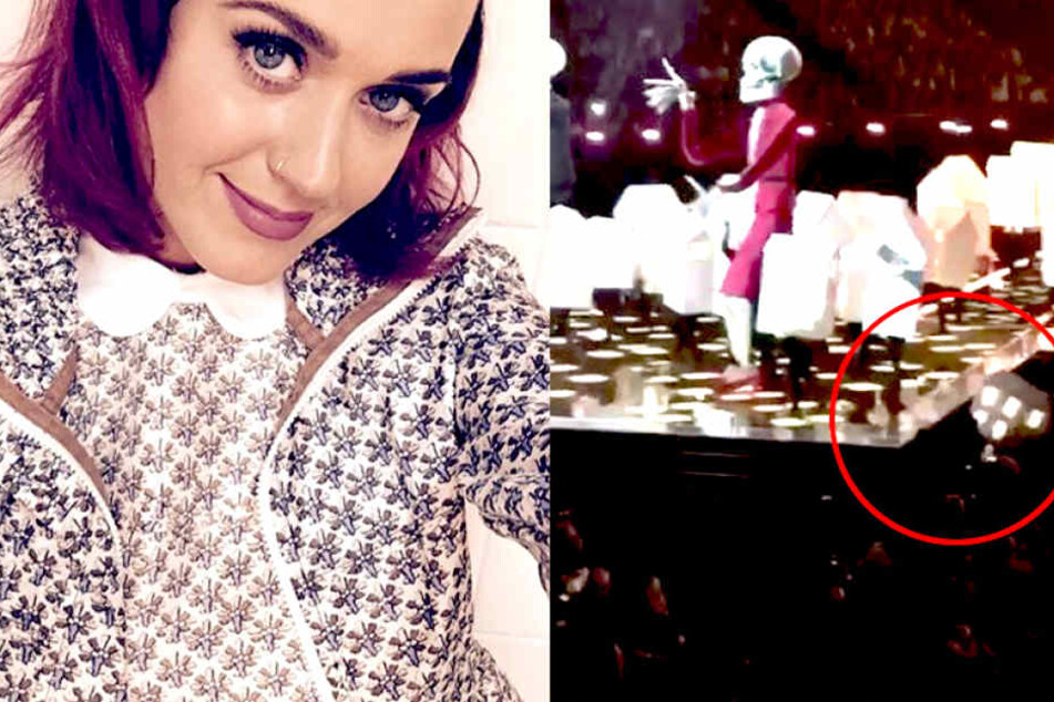 Autsch! Böser Unfall bei Katy Perrys Mega-Performance