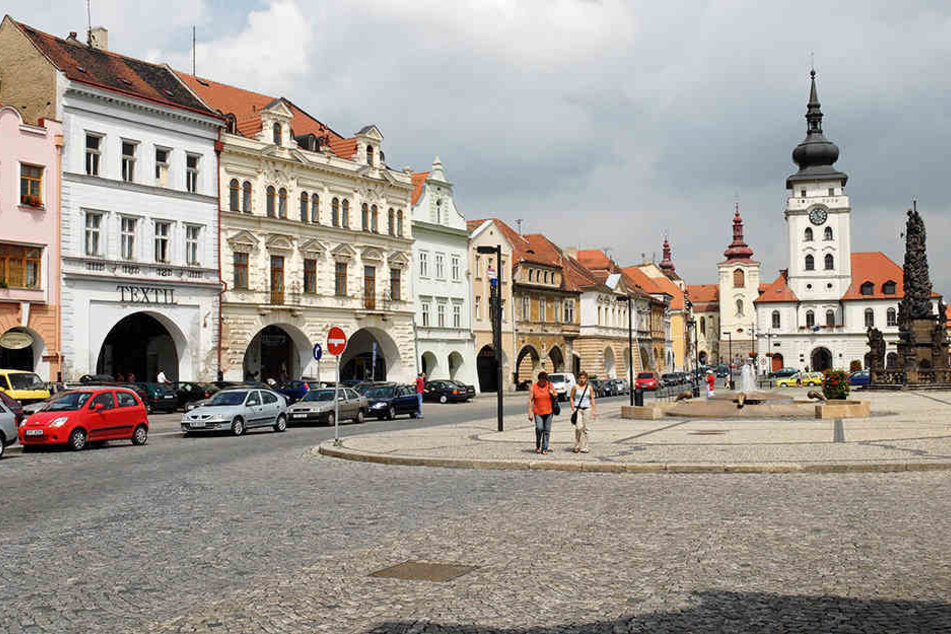 Die Altstadt von Zatec. In der böhmischen Stadt, kurz vor der sächsischen Grenze, steht Scarlett Johansson ab heute vor der Kamera.