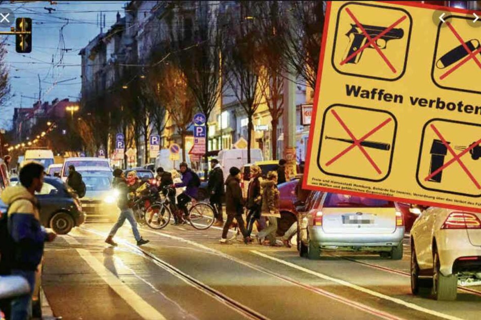 Messer, Hammer, Äxte, Schlagstöcke, Reizgas und Schreckschusspistolen dürfen hier nicht mehr mitgeführt werden.