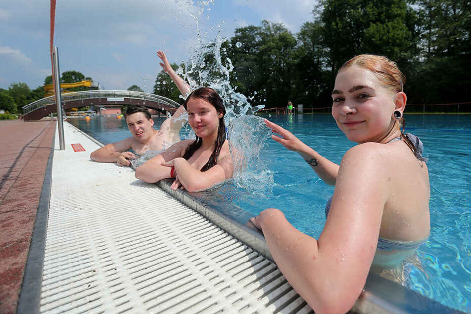Das Gablenzer Freibad wurde schon ausgiebig angebadet.