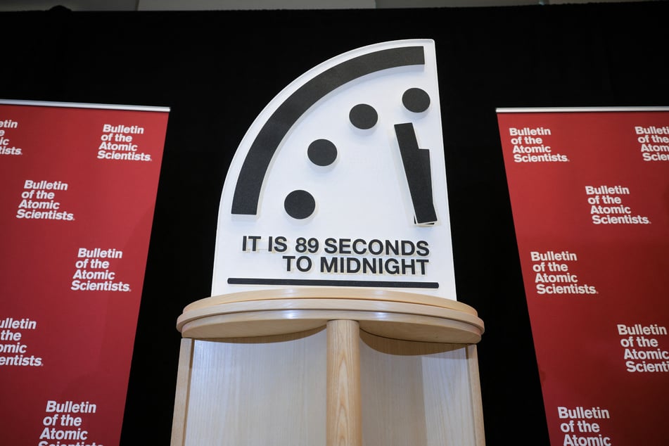 The "doomsday clock," symbolizing how close humanity is to destruction, ticked one second closer to midnight Tuesday – the closest it has ever been.