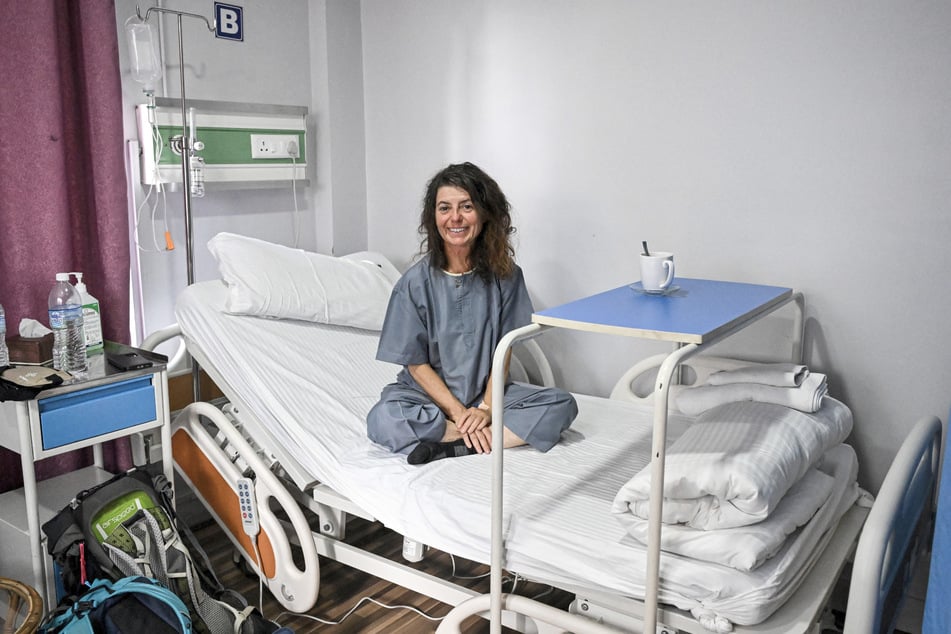 ... wie seine Landsfrau Isabelle Thaon. Beide werden aktuell in einem Krankenhaus in Kathmandu behandelt.