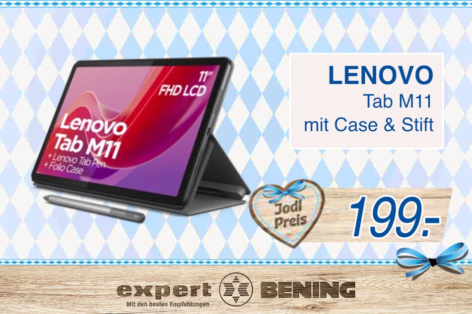 Lenovo Bundle Tab M11 WiFi mit Case und Eingabestift für 199 Euro.