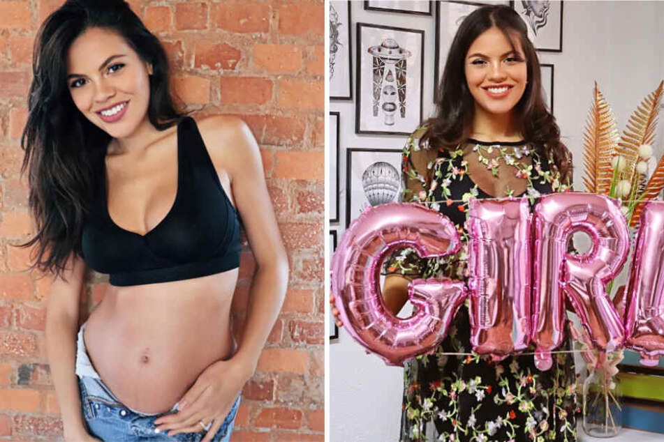 "It's a Girl": Auf einer kleinen Party mit Freunden verriet Model Bruna Rodrigues das Geschlecht ihres Kindes.