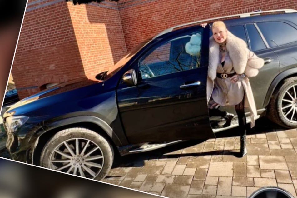 Neues Gefährt: Melanie Müller freut sich über ihren neuen Mercedes-SUV.