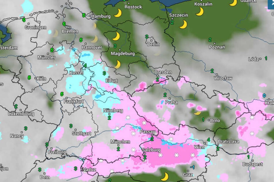 In den höheren Lagen soll es bis Dienstag durchschneien.