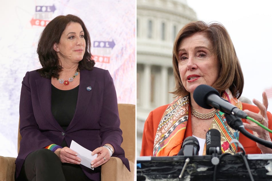 Christine Pelosi (l.) announced on Monday she is running for Senate instead of the soon-to-be-vacant House seat left open by her mother, Nancy Pelosi.