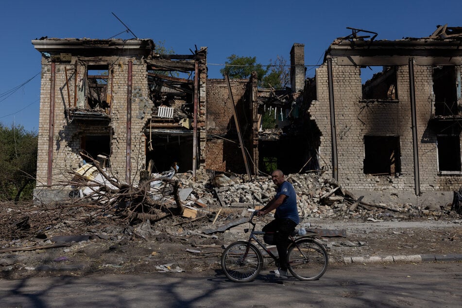 Employees repair sections of the Darnytska combined heat and power plant damaged by Russian air strikes in Kyiv, Ukraine, on February 4, 2026.