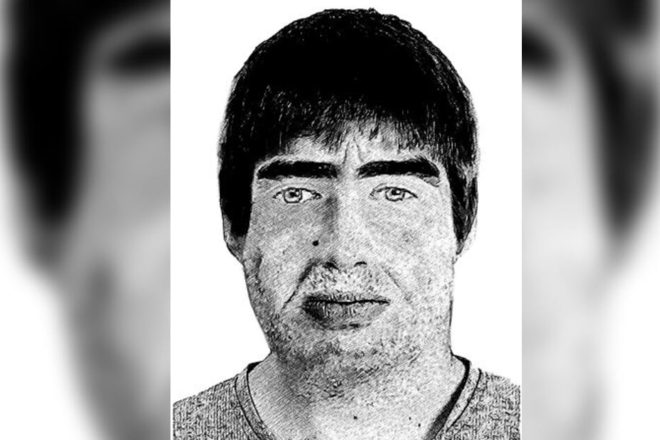 Mit diesem Phantombild fahndet die Polizei nach dem Täter.