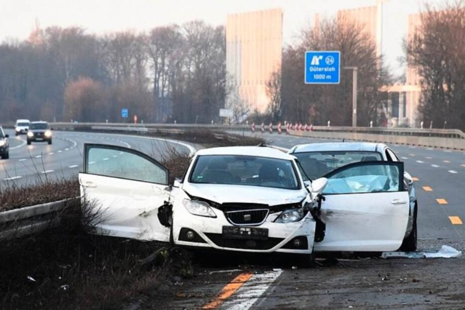 In dem vorderen Wagen saßen Saban Saulic und sein Keyboarder.