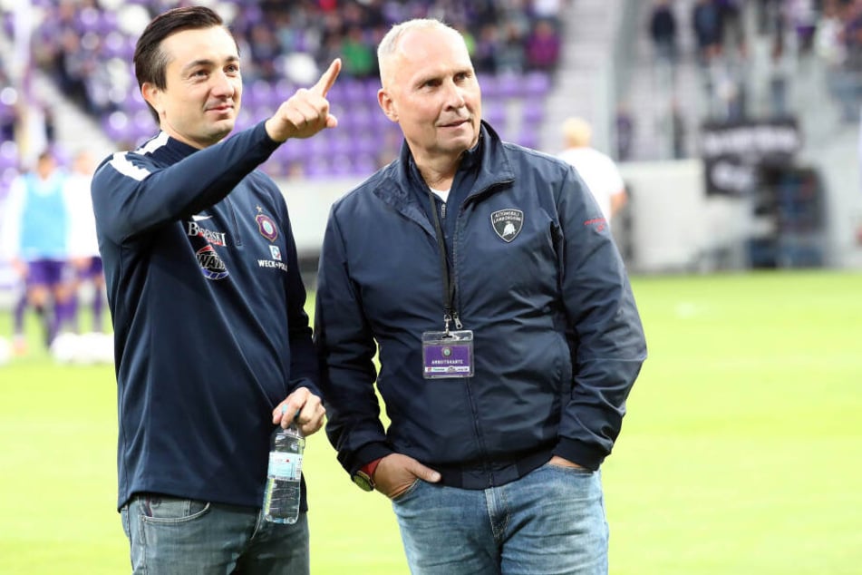 Zwischen beide passt kein Blatt Papier: FCE-Trainer Daniel Meyer (l.) und Helge Leonhardt.