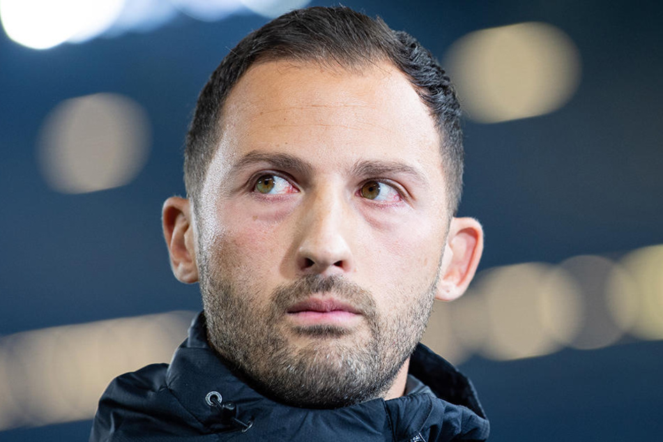 Schalkes Trainer Domenico Tedesco ärgerte sich über das Verhalten seines Stürmers Franco di Santo.
