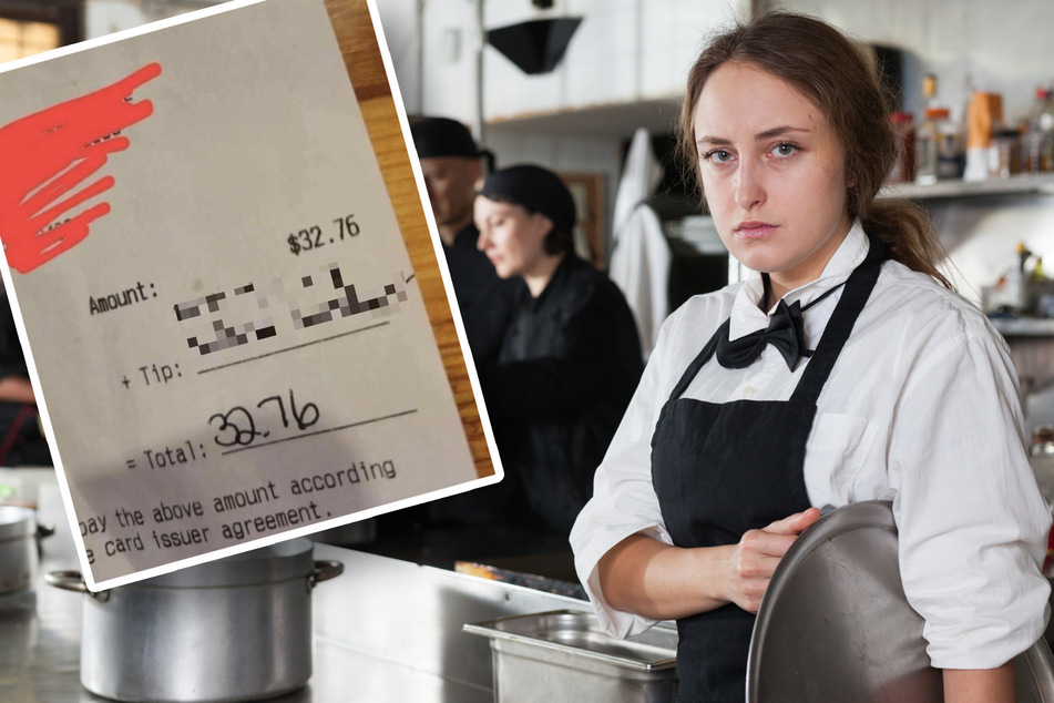 Kellnerin bringt Rechnung: Was eine Frau ihr auf den Bon schreibt, empört das Netz