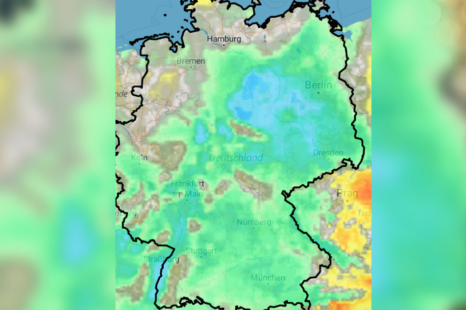 Wie die Wetterkarte zeigt, liegen die Höchstwerte zwischen 2 und sechs Grad. Nachts kommt es in weiten Teilen Deutschlands zu Minusgraden.