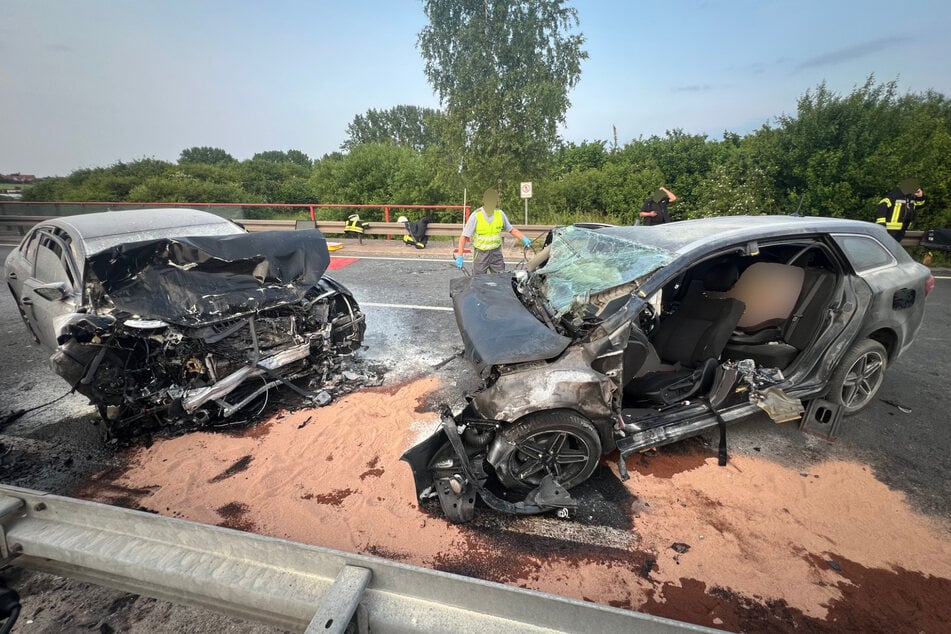 Schwerer Unfall am Dienstagabend auf der B247.