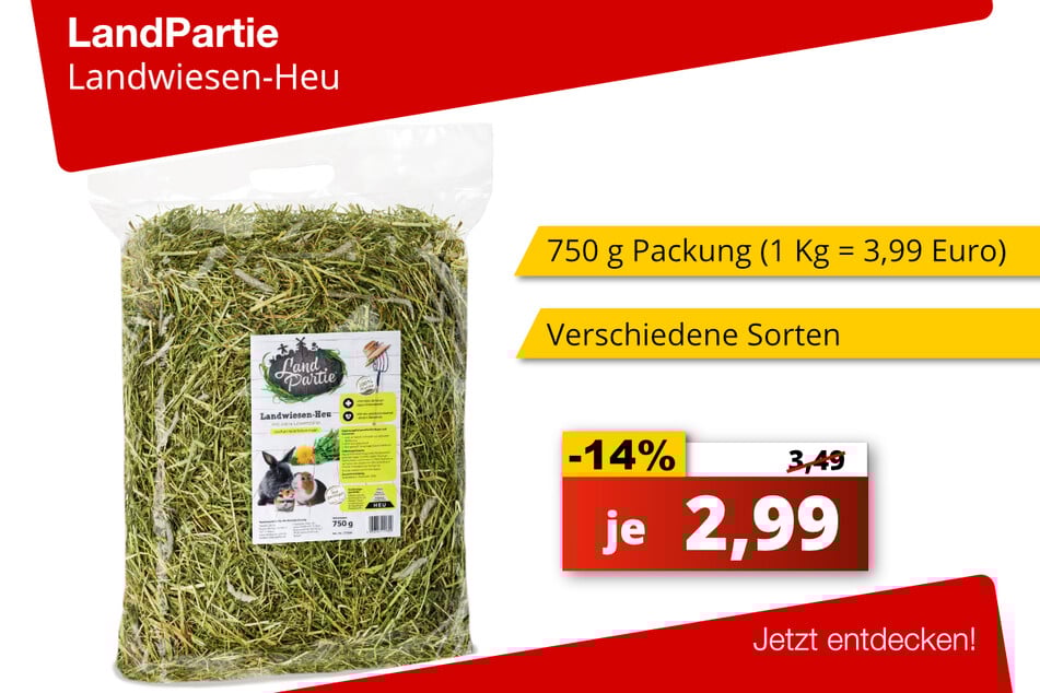 LandPartie Landwiesen-Heu je 2,99 Euro (14 Prozent gespart)