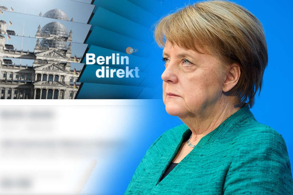 Angela Merkel (63, CDU) stellt sich im ZDF Fragen in der Sendung "Berlin direkt".