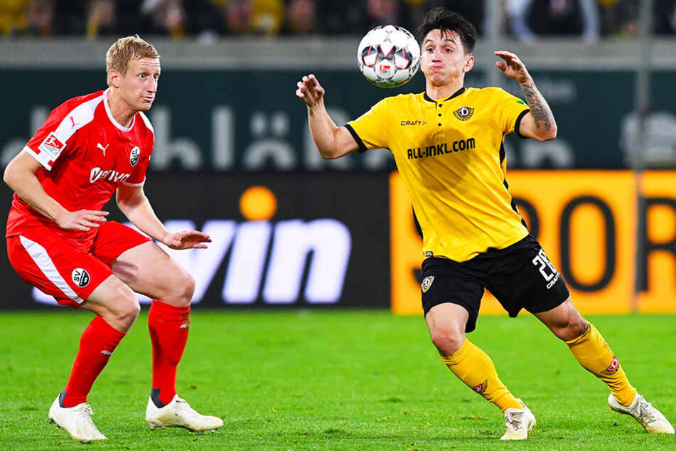 Baris Atik (r., gegen Philipp Klingmann) machte ein prima Spiel, bereitete das 2:1 glänzend vor.