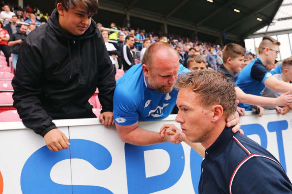 Julian Nagelsmann wurde nach der 2:4-Niederlage in Mainz von den Hoffenheim-Anhängern für seine Zeit bei der TSG gewürdigt.