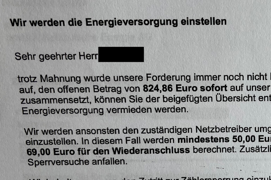 Statt auf das Kundenanliegen zu antworten, reagierte "enviaM" mit einer Abmahnung.