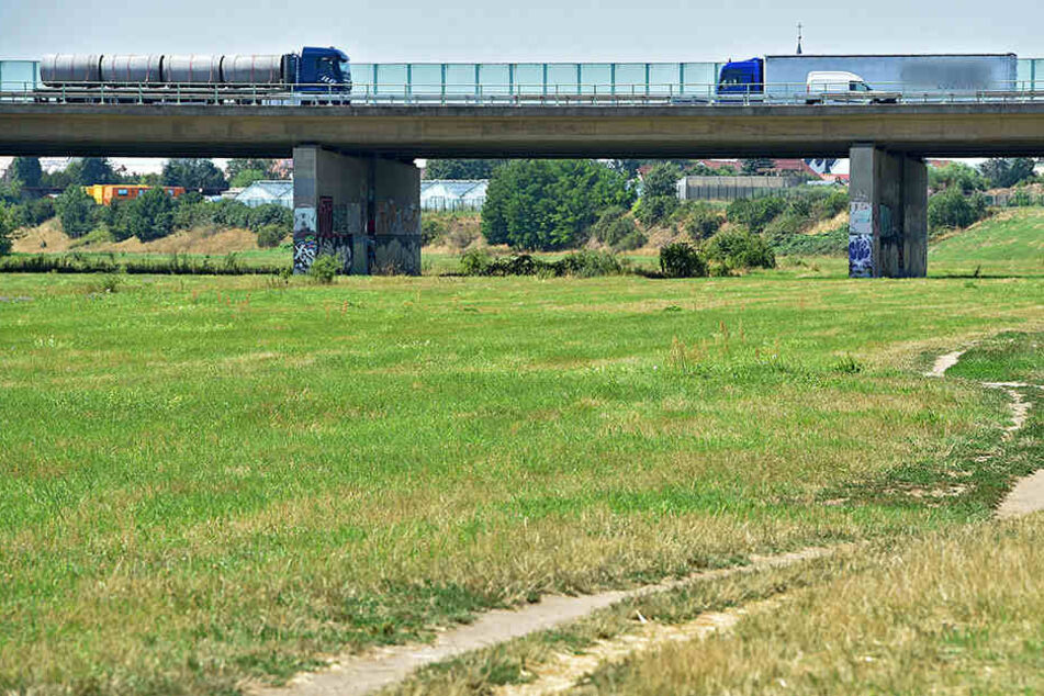 Zwischen Altkaditz und der Autobahnbrücke entsteht ein neuer Teil des Elberadweges.