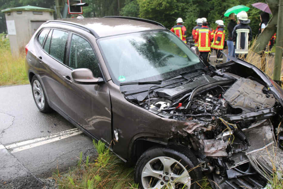 Der Fahrer des BMW hatte großes Glück.