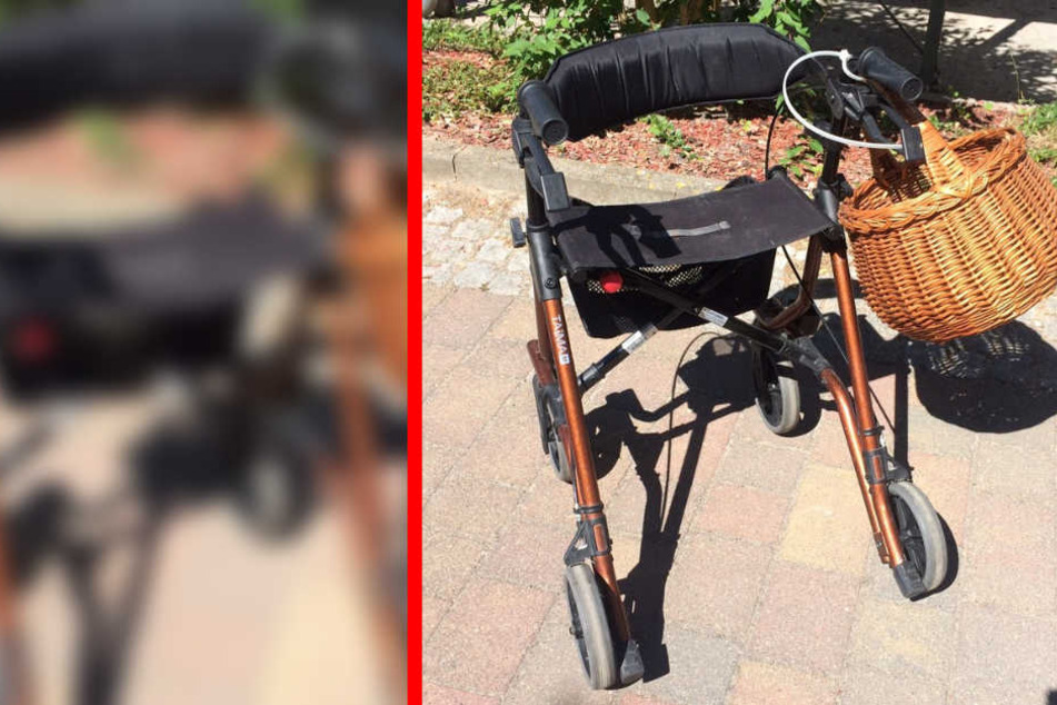 Der braune Rollator mit schwarzer Sitzfläche und Lehne (Baujahr 2015) wurde sichergestellt.