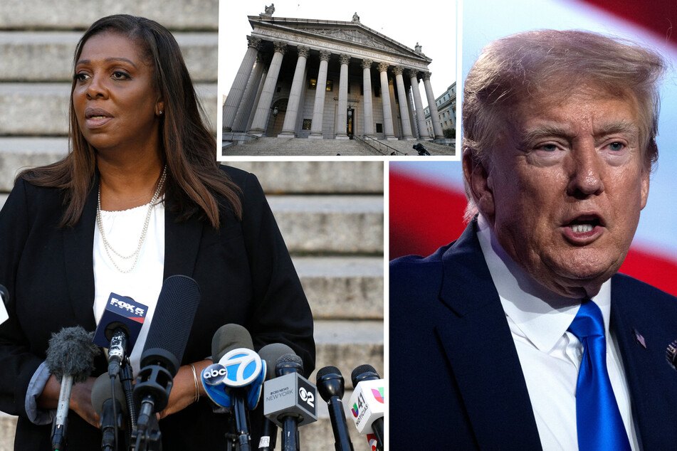 New York Attorney General Letitia James (l.) is seeking $250 million in penalties and the removal of Donald Trump and his sons from management of the family empire.