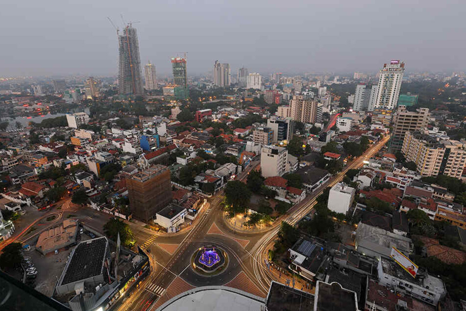 Die Skyline von Colombo.