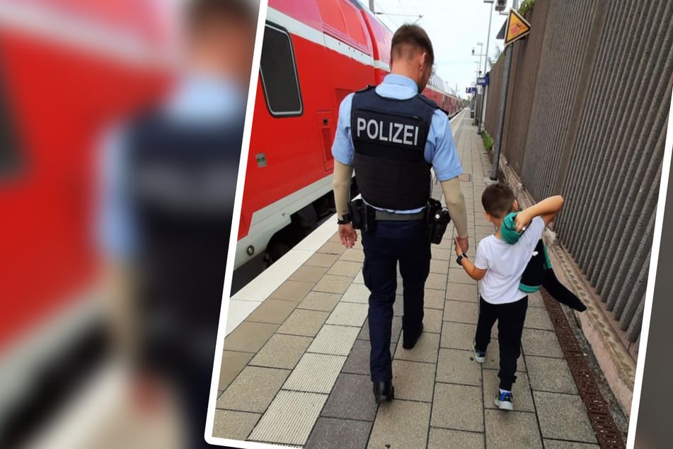 Junge (7) wird bei Einstieg in Zug von Eltern getrennt: Polizei führt Familie zusammen