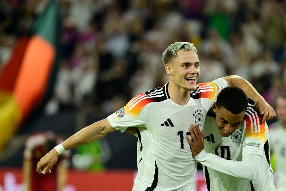 Florian Wirtz (l.) und Jamal Musiala führten Deutschland am Samstagabend zum 5:0-Kantersieg.