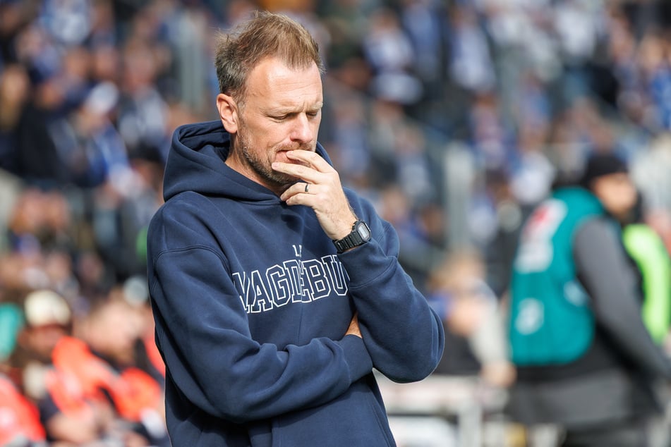 Magdeburgs Trainer Markus Fiedler (39) ist selbst ratlos.