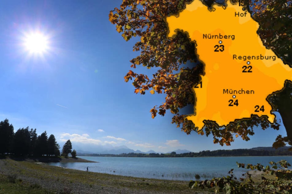 In Bayern wird es zum Wochenende hin spätsommerlich warm. (Bildmontage)